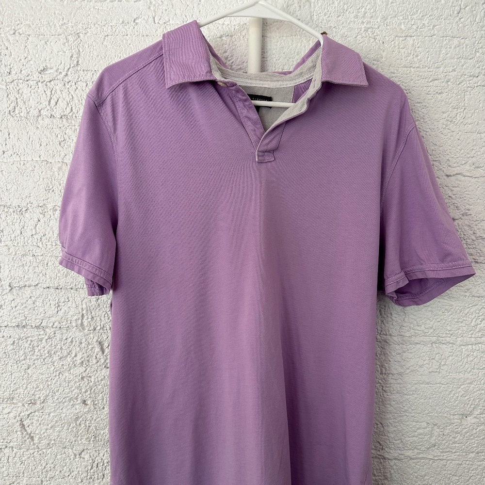 banana republic mens fitted pima polo cotton size large